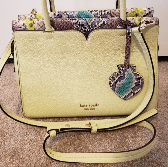 Kate spade spencer lemonsorbet snakeskin satchel - Picture 16 of 17